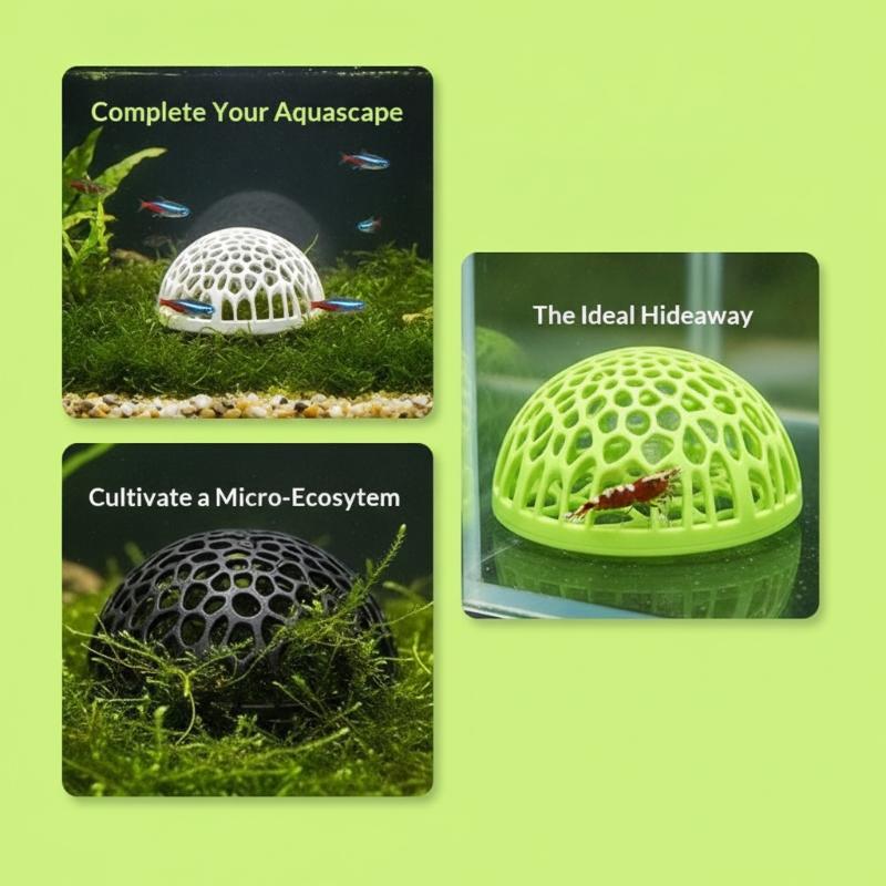 Aquarium Fish Hiding Spot - Aquarium shrimp house Cave Mini Porous