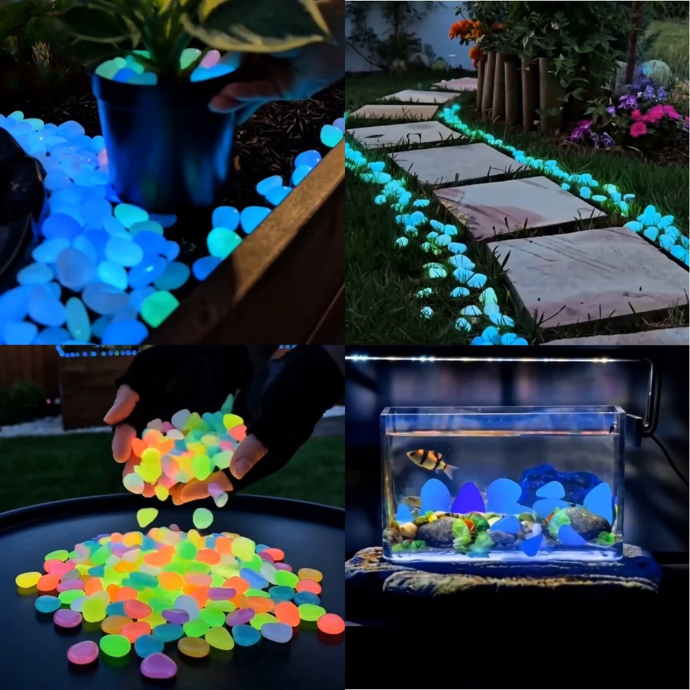 Aquarium Fish Items - Colorful Glow In The Dark Luminous