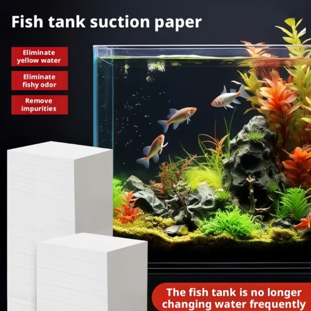 50pcs Fish Tank Absorbing Impu - Aquarium Fish Yellow recension och pris
