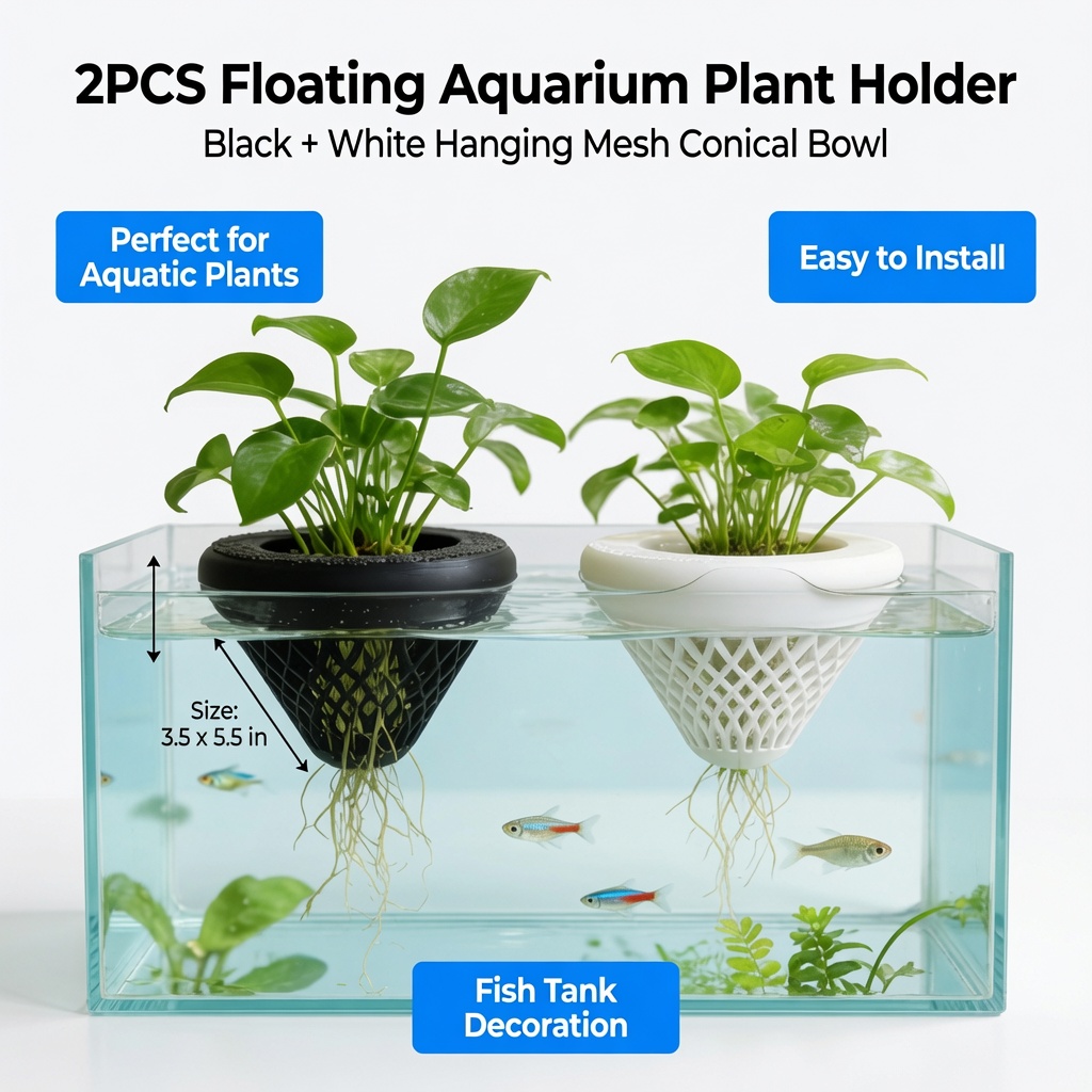 2PCS Floating Aquarium Plant H - Aquarium Fish Only recension och pris