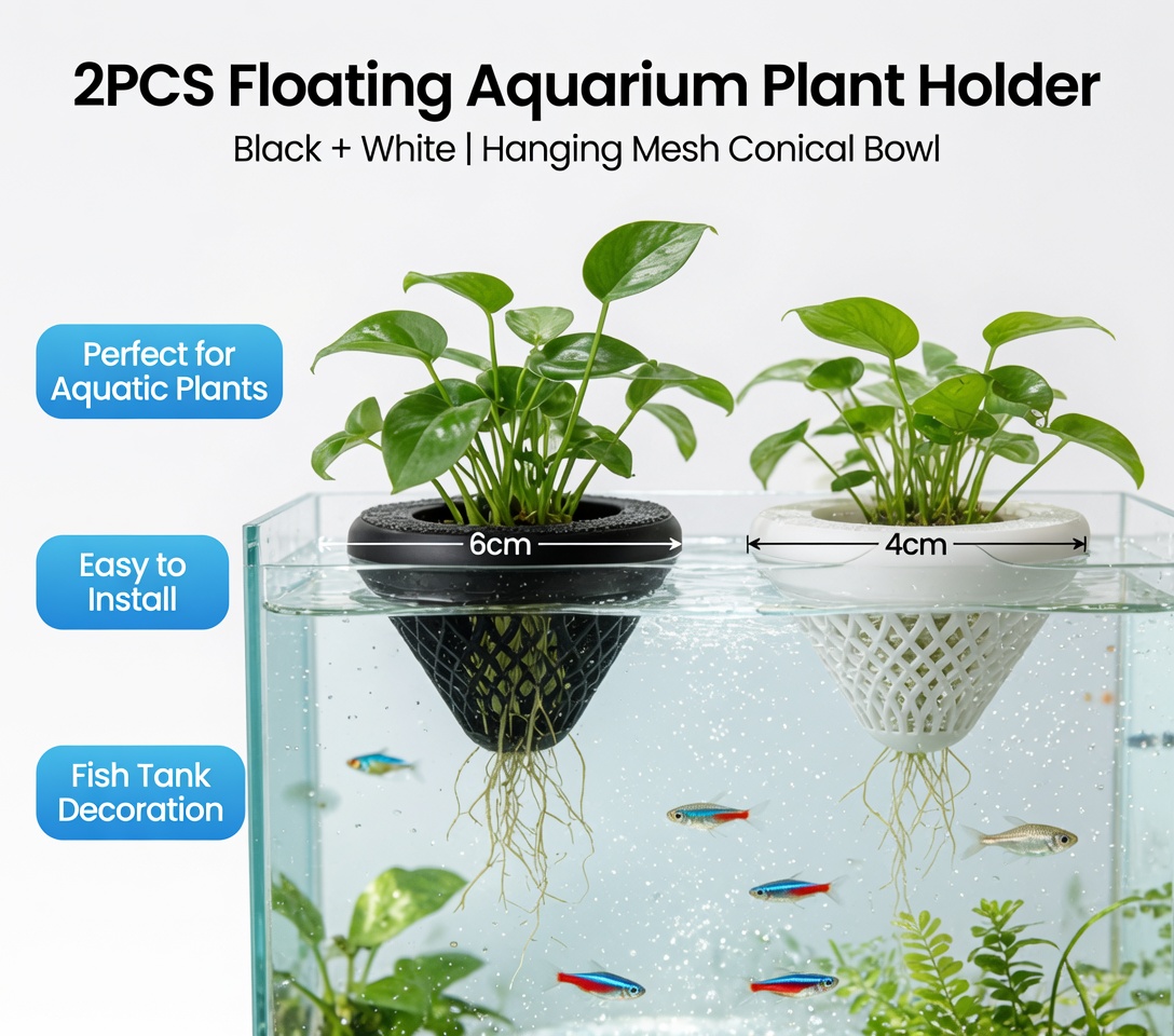 2PCS Floating Aquarium Plant H - Aquarium Fish Only recension och pris
