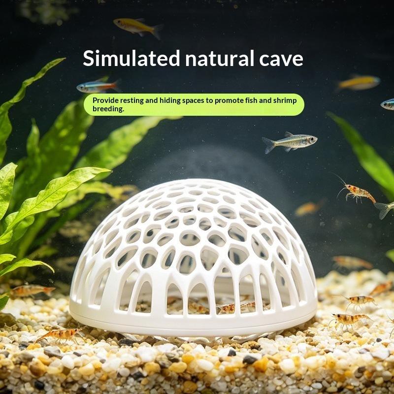 Aquarium shrimp house Cave Min - Aquarium Fish Hiding Spot recension och pris