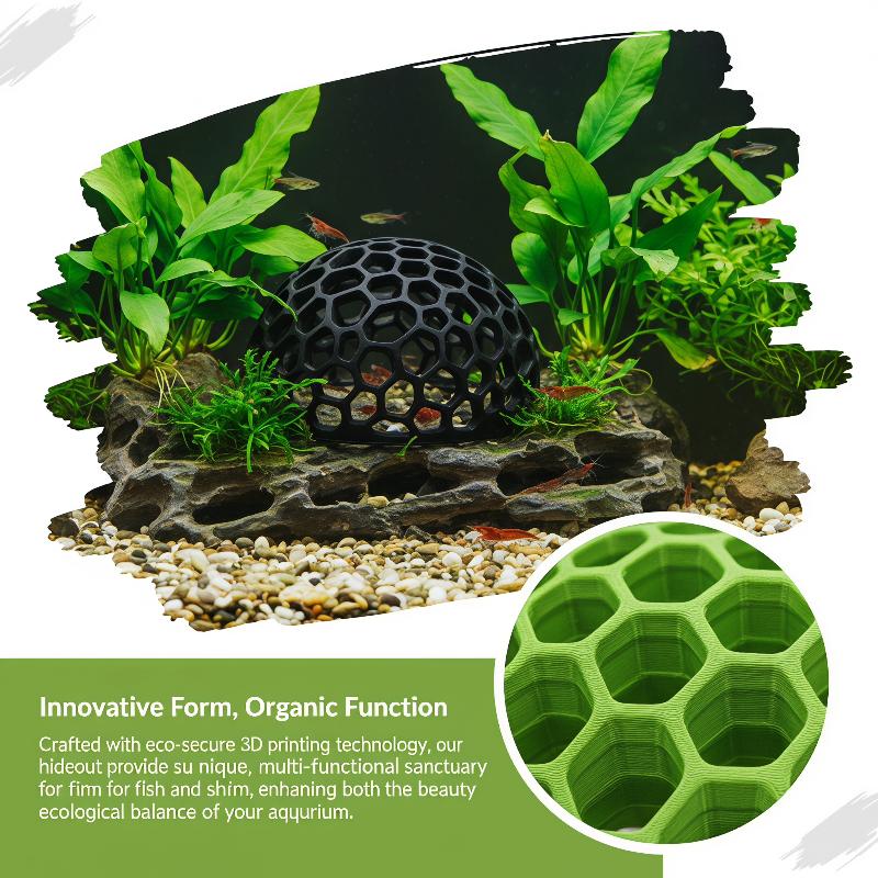 Aquarium shrimp house Cave Min - Aquarium Fish Hiding Spot recension och pris