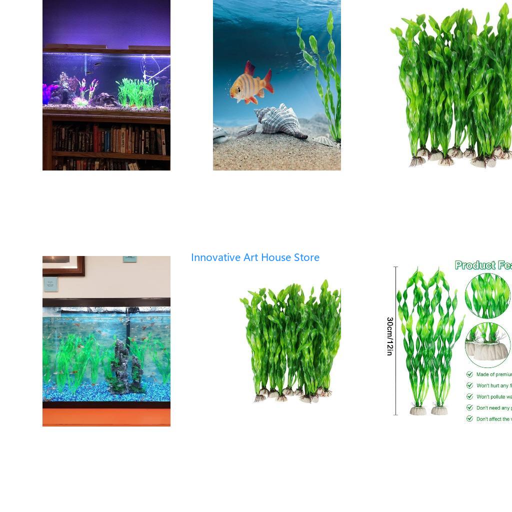 E1PC 10x Artificial Green Aqua - Aquarium Fish Hiding Spot recension och pris