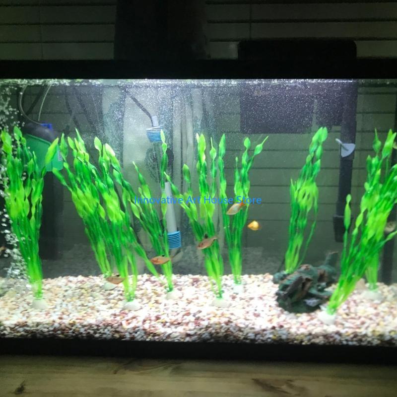 E1PC 10x Artificial Green Aqua - Aquarium Fish Hiding Spot recension och pris