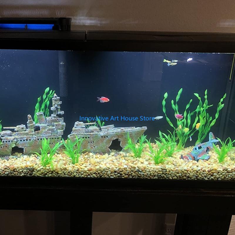E1PC 10x Artificial Green Aqua - Aquarium Fish Hiding Spot recension och pris