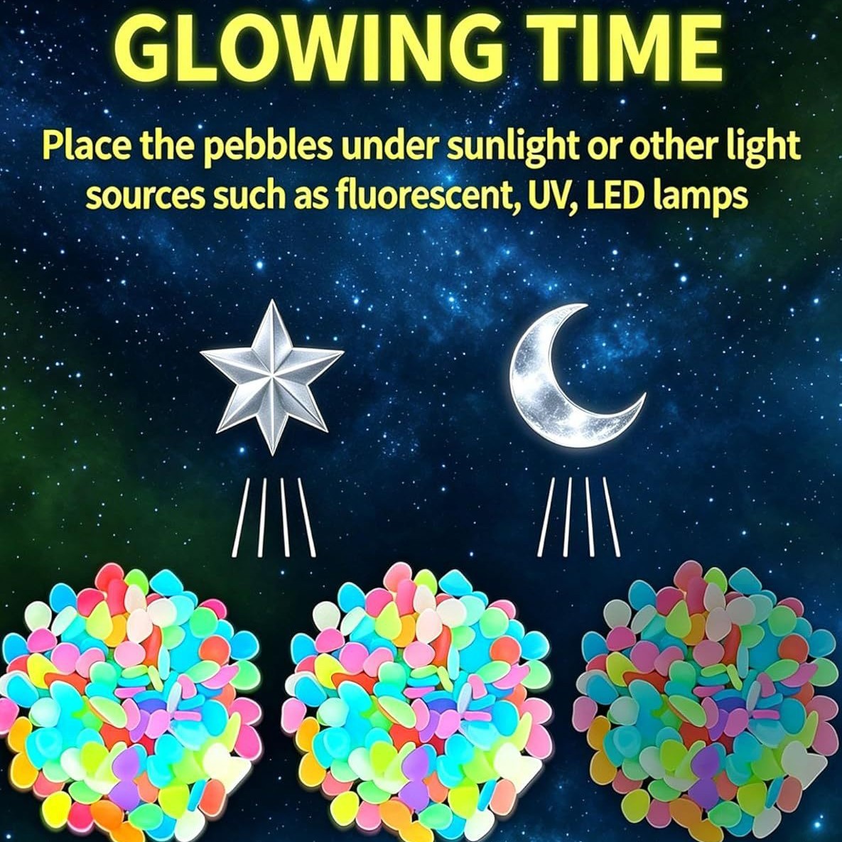 Colorful Glow In The Dark Lumi - Aquarium Fish Items recension och pris