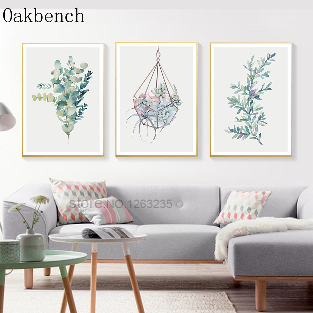 Succulent Plant Wall Art Poste - Live Plant Fertilizer recension och pris