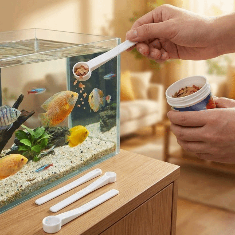 3Pcs Multi-size Fish Food Meas - Aquarium Fish Holiday Food recension och pris