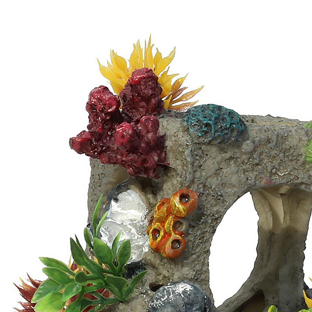 1Pcs Lifelike Coral Stone Aqua - Aquarium Fish Hiding Spot recension och pris