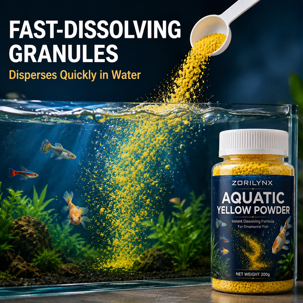 Aquatic Yellow Powder Instant  - Aquarium Fish Yellow recension och pris