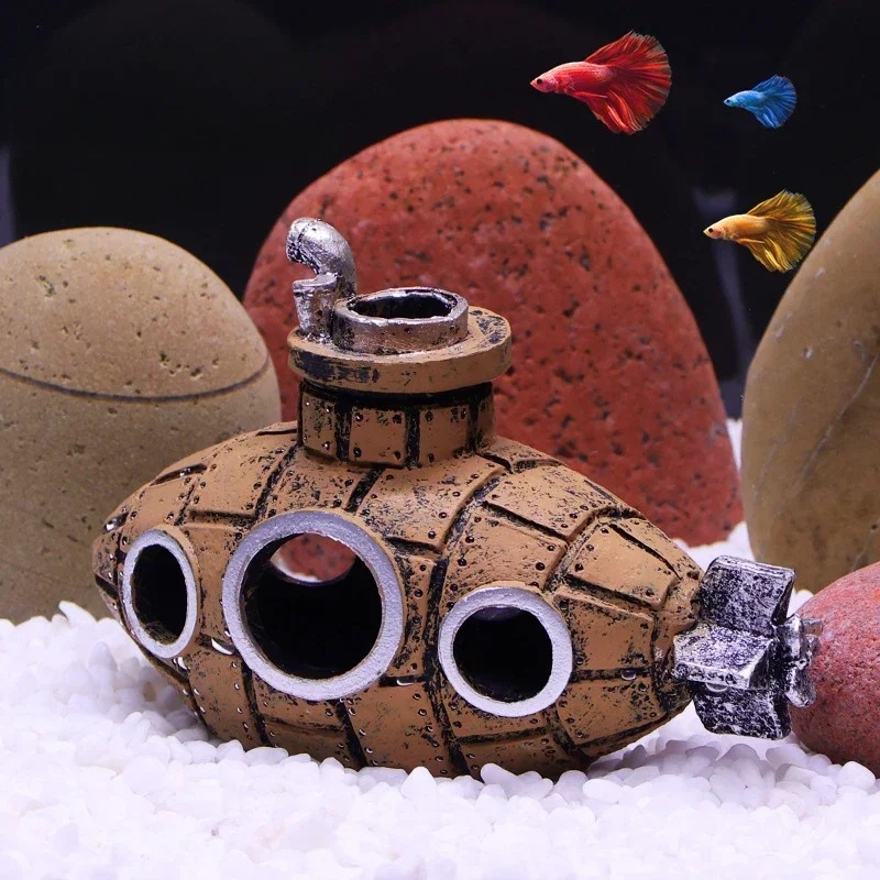 Resin Submarine Ornaments Aqua - Aquarium Fish For Sale Online recension och pris
