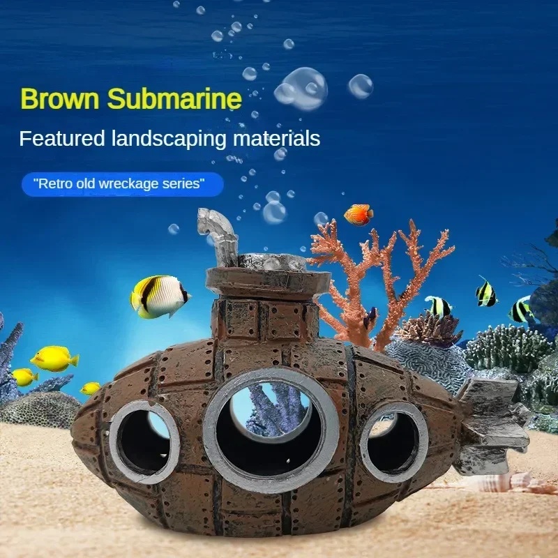 Resin Submarine Ornaments Aqua - Aquarium Fish For Sale Online recension och pris