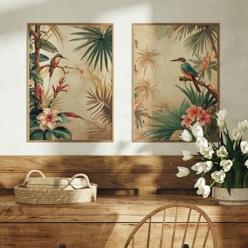 2 Frameless Retro Plant Bird P - Live Plant Fertilizer recension och pris