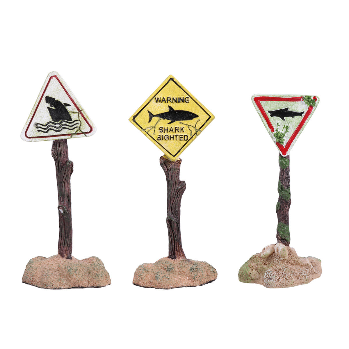 Cartoon Resin Fish Tank Warnin - Aquarium Fish Yellow recension och pris