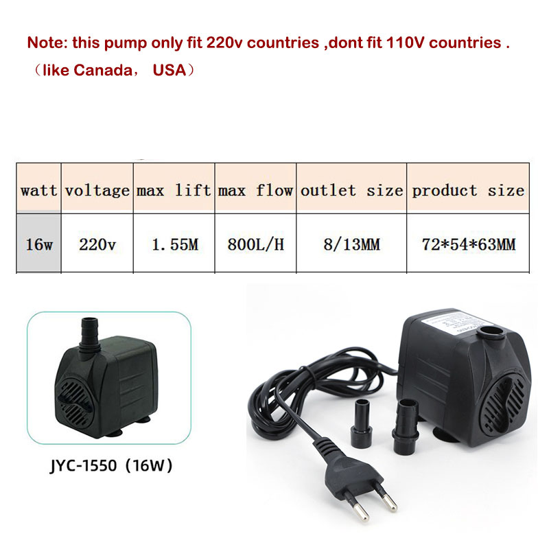 AC 220V 16W 25W Submersible Wa - Aquarium Fish Items recension och pris