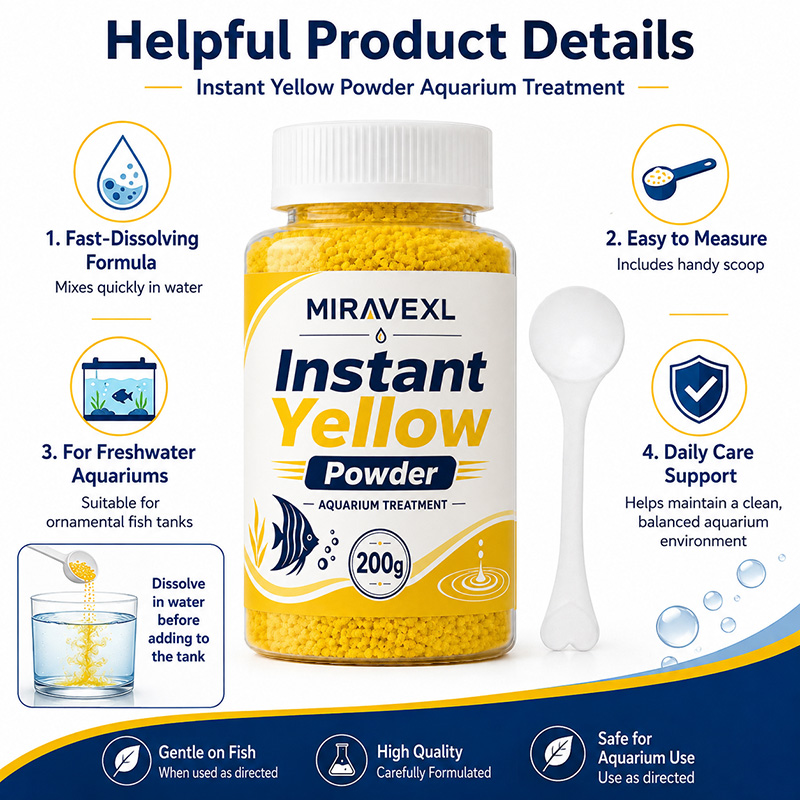 MIRAVEXL Fast Dissolve Yellow  - Aquarium Fish Yellow recension och pris