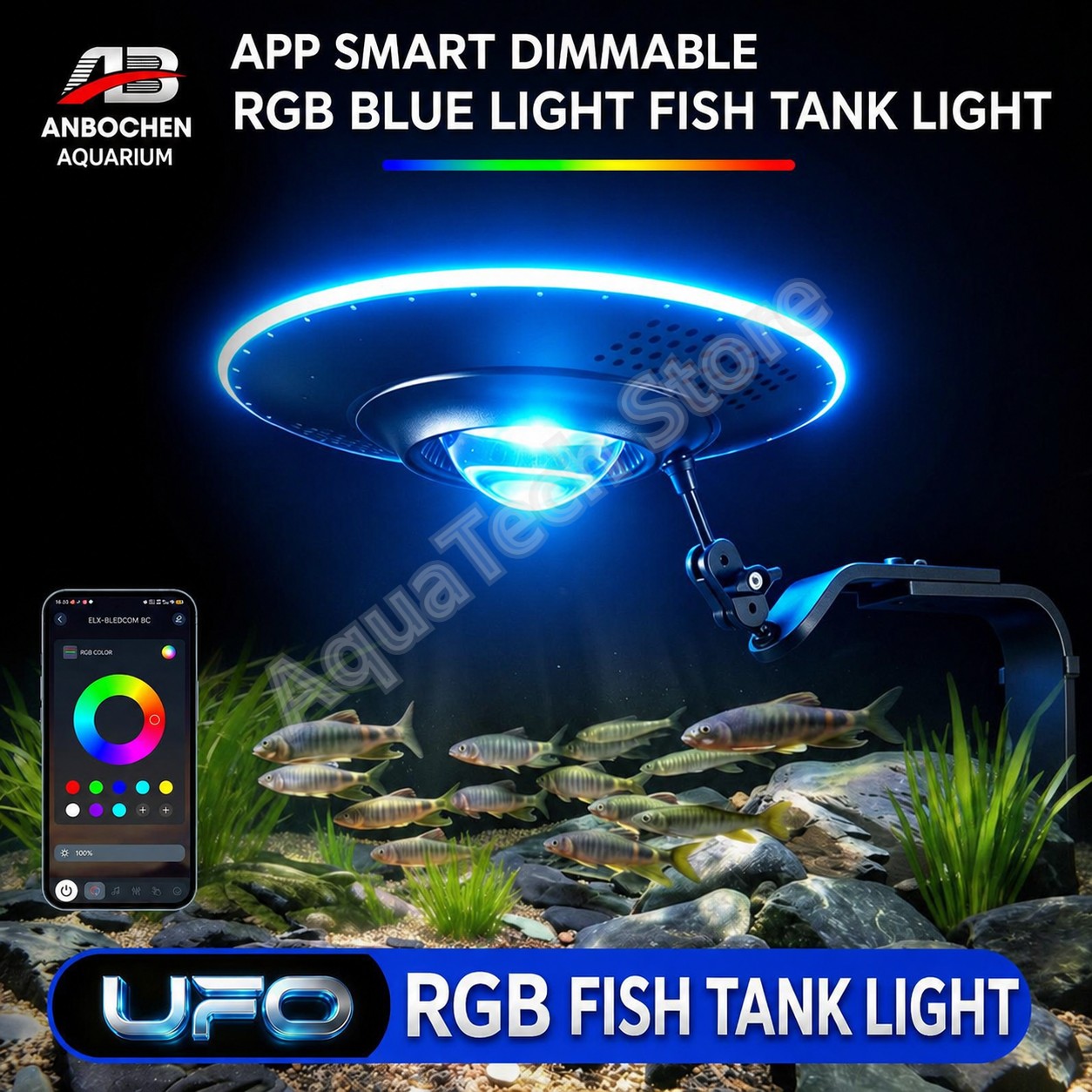 ANBOCHEN UFO RGB LED Aquarium  - Aquarium Fish App recension och pris