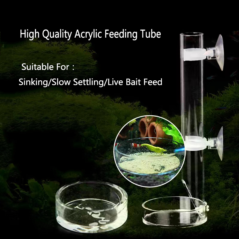 1Pcs Acrylic Aquarium Feeder T - Aquarium Fish Holiday Food recension och pris